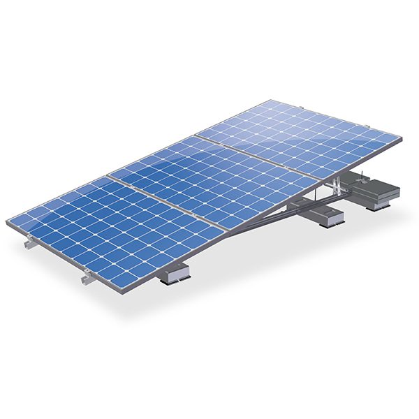 Van der Valk Producten bij Solartoday - Fotovoltage - montagesysteem - ValkTriple - 3 panelen landscape - 10°
