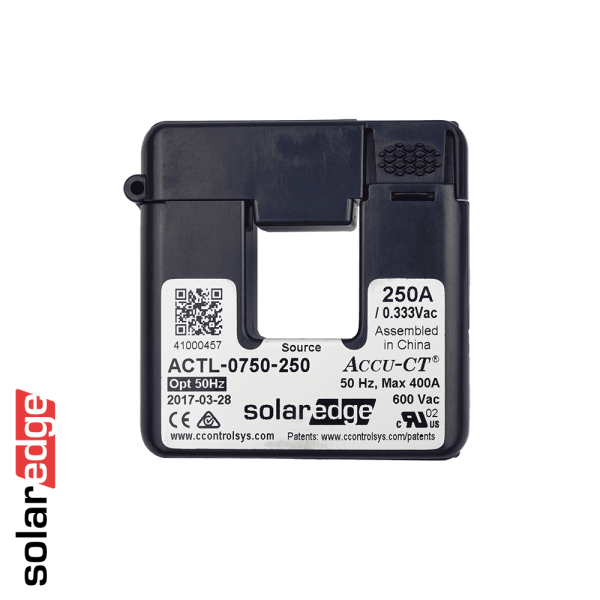 SolarEdge 250A Split-Core Current Transformer, for 50/60Hz